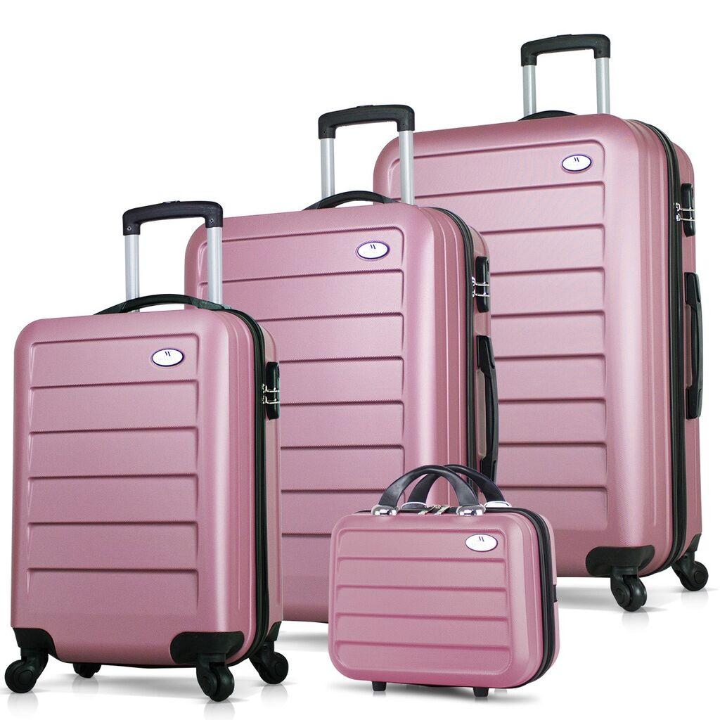 MyValice Set kofera 8442, 4 dela, Rose Gold