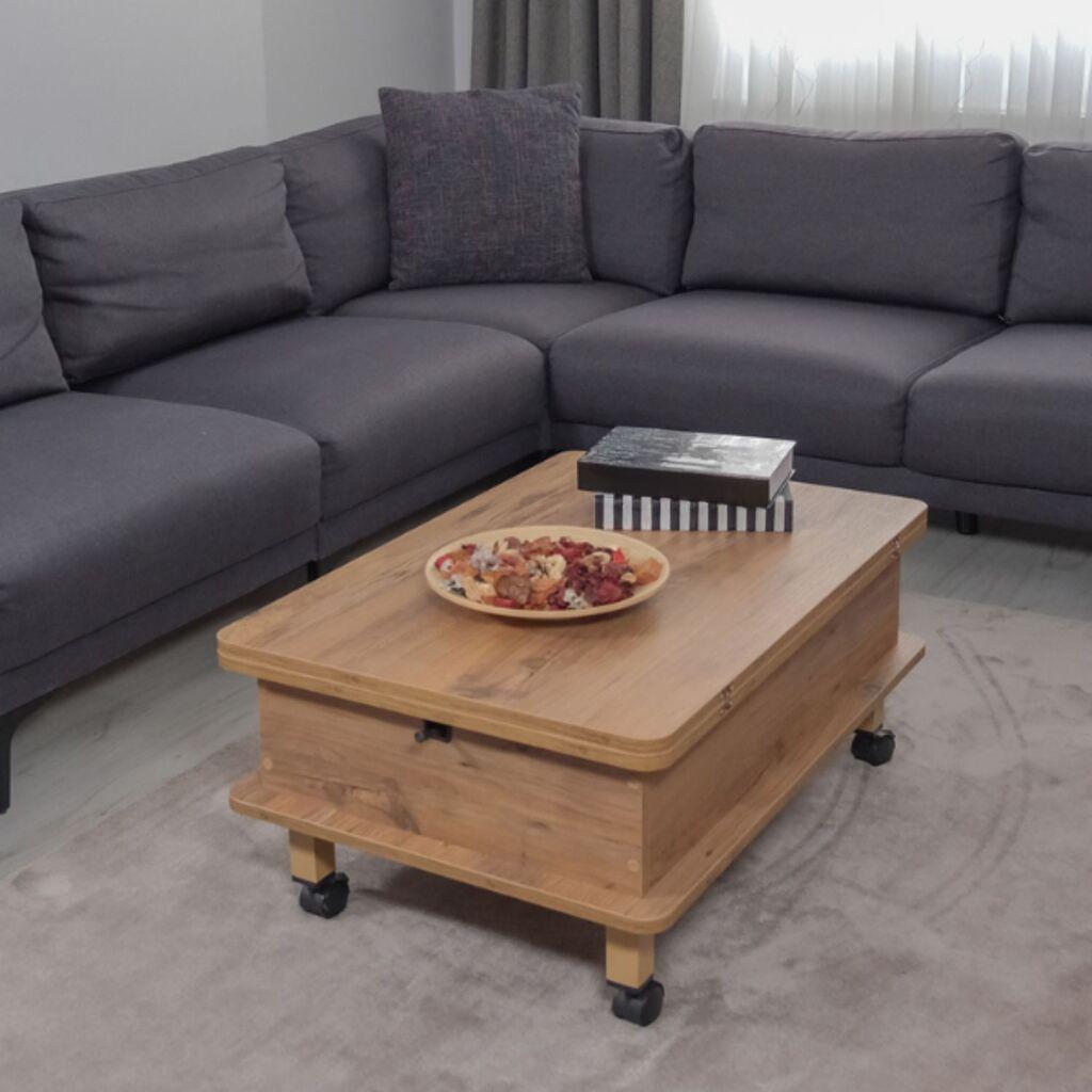 Hanah Home Sto za dnevnu sobu Dy Adt 90x40x60 cm, Smeđi