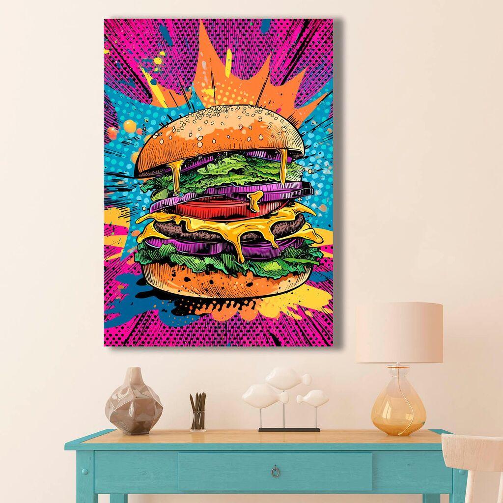 Wallity Dekorativna slika na platnu, 45x70cm, Šarena