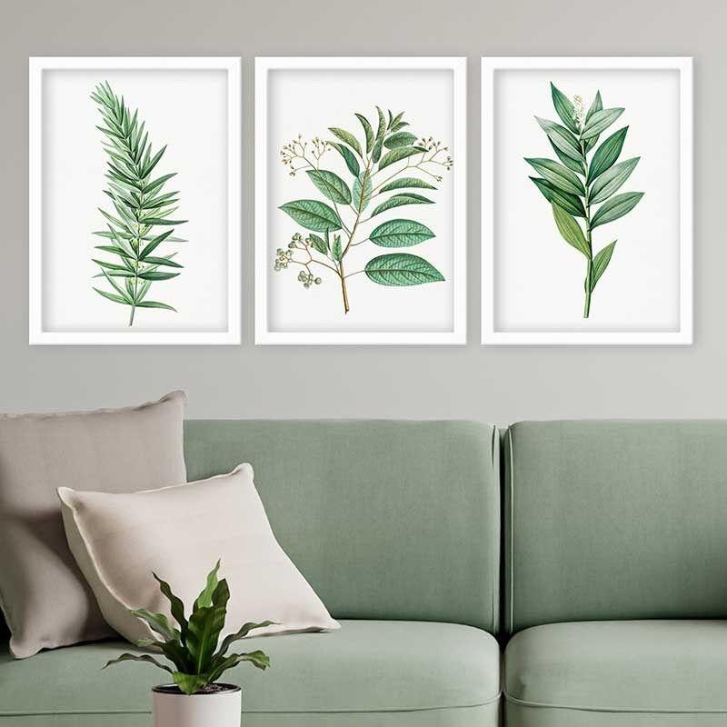 Wallity Set uramljenih slika 3BC_501923, 3 Dela