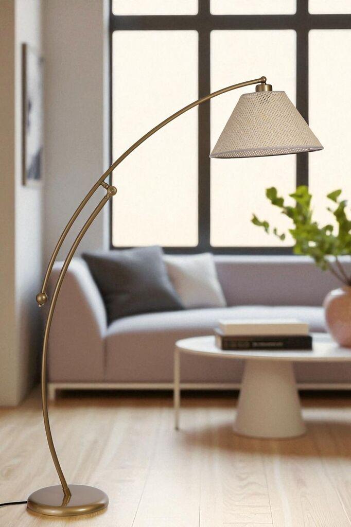 Opviq Podna lampa 8972-6, Zlatne boje
