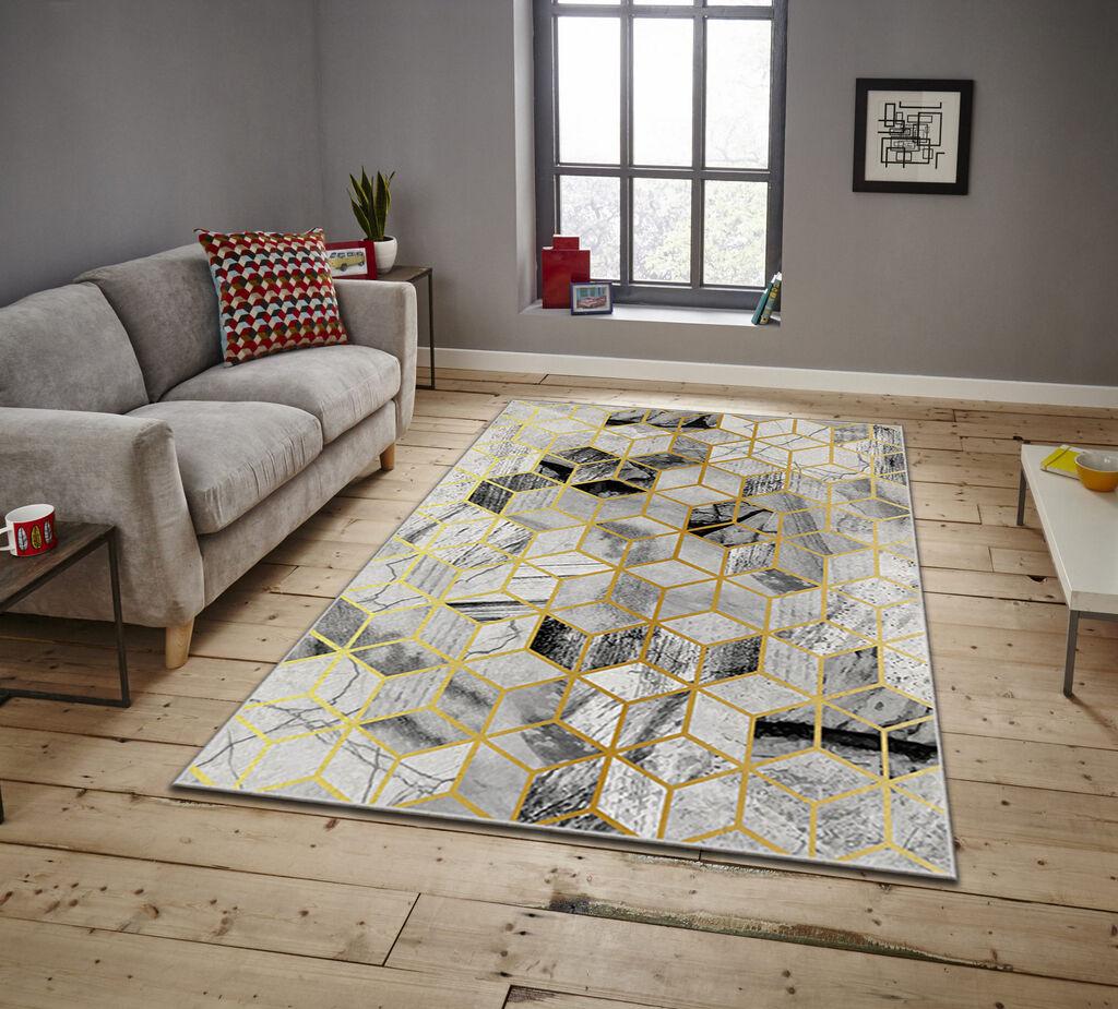 Conceptum Hypnose Tepih Asr Crpt-83, Pravougaoni, 80 x 140 cm, Svetlosivi
