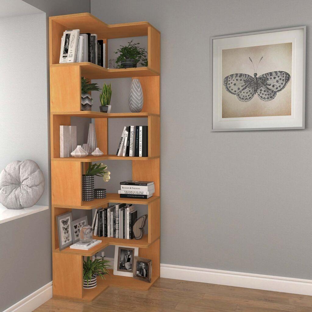 Hanah Home Polica za knjige CPT4806-19255x192x27 cm, Braon