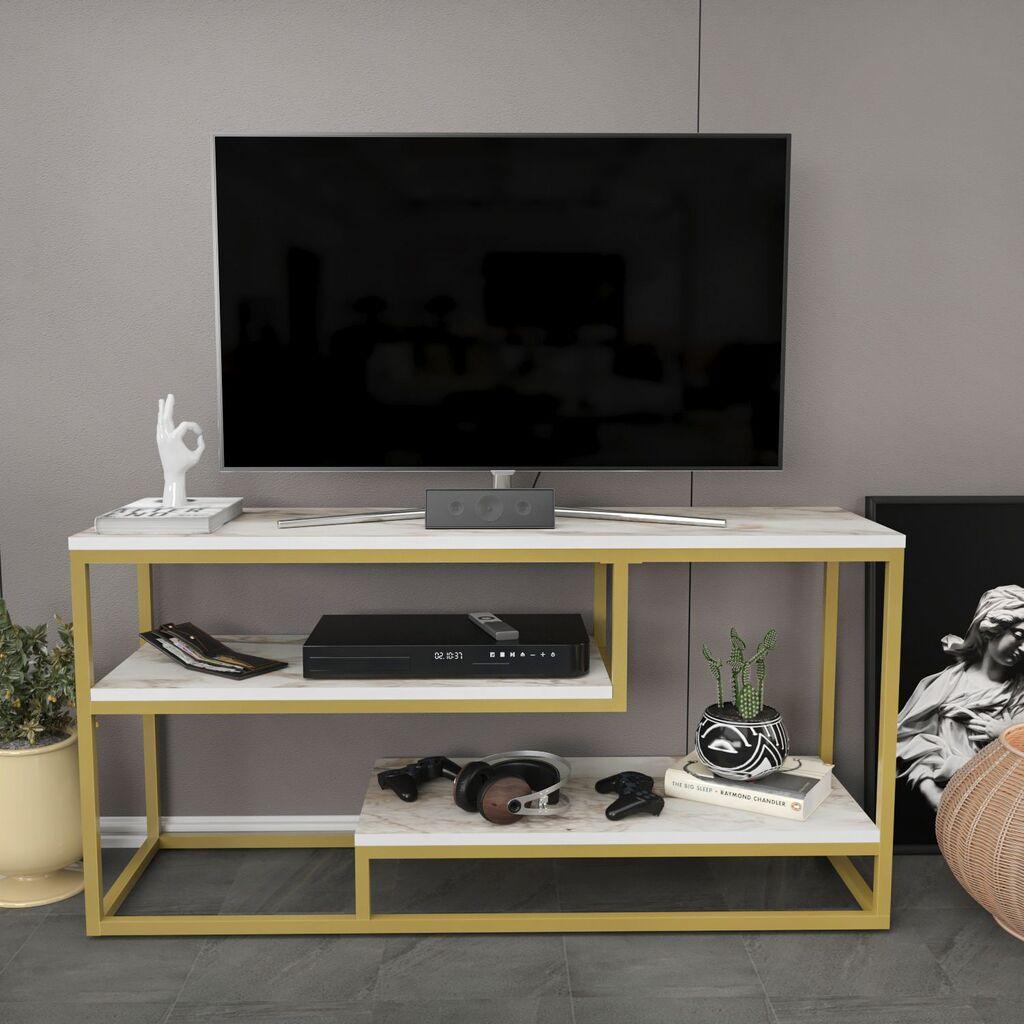 Hanah Home TV Komoda Lorin, 120,2x60x35,2 cm, Bela