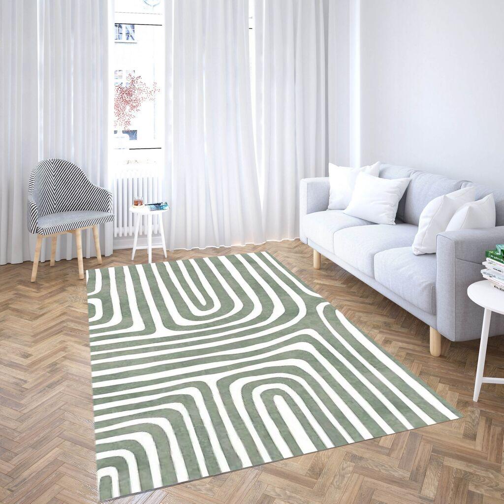 Conceptum Hypnose Tepih CG_108, Pravougaoni, 160 x 230 cm, Sivo-beli