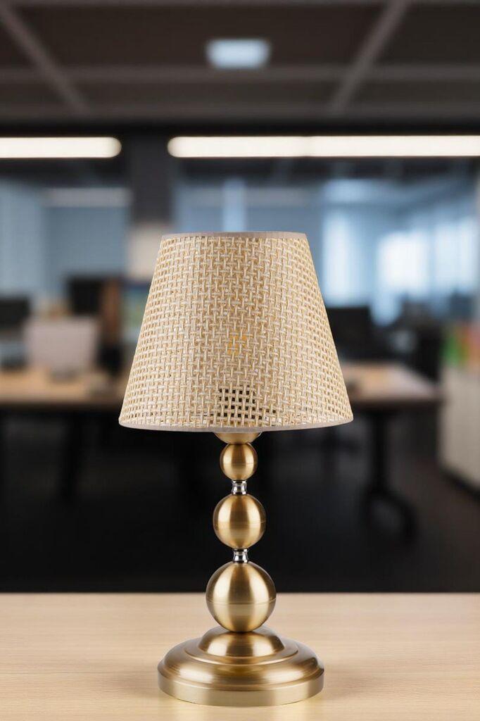 Opviq Stona lampa 8908-4, Zlatne boje