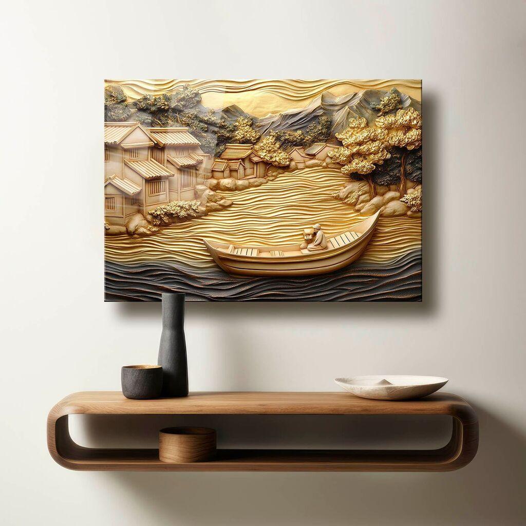 Wallity Dekorativna slika na kaljenom staklu, 40x60cm, Šarena