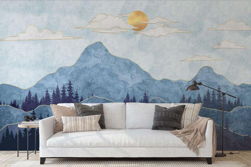 Wallity Tapete za zid MDK-00146 , 100x100 cm, Šarena
