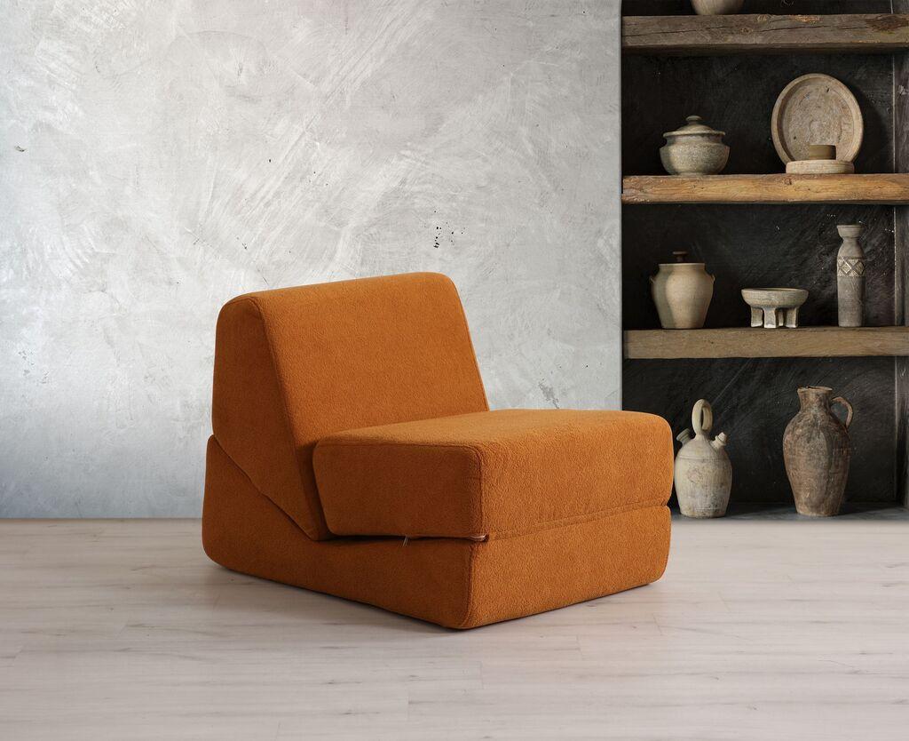 Atelier del Sofa Fotelja na razvlačenje Origami, 100x70x70cm, Narandžasta