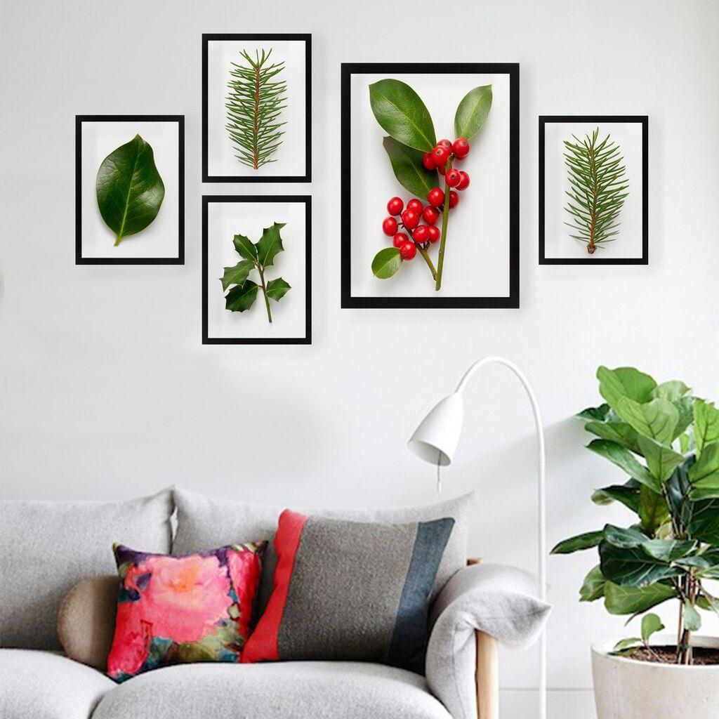 Wallity Set slika u ramu MDF SET_068, 5 delova