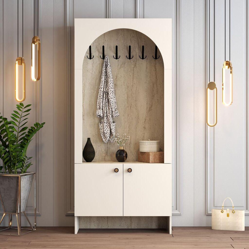 Hanah Home Čiviluk Palermo K, 90x 200,6x 37 cm, Krem