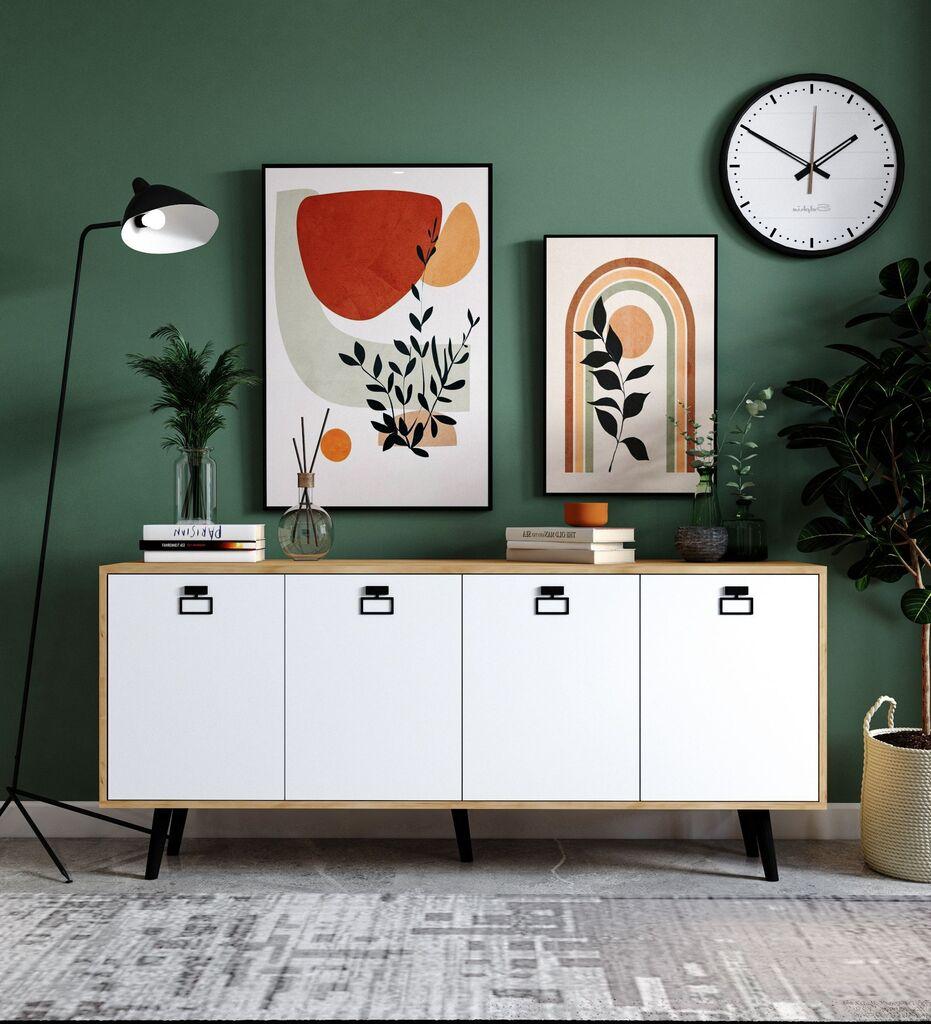 Hanah Home Komoda Mirza Modern 180, Bela