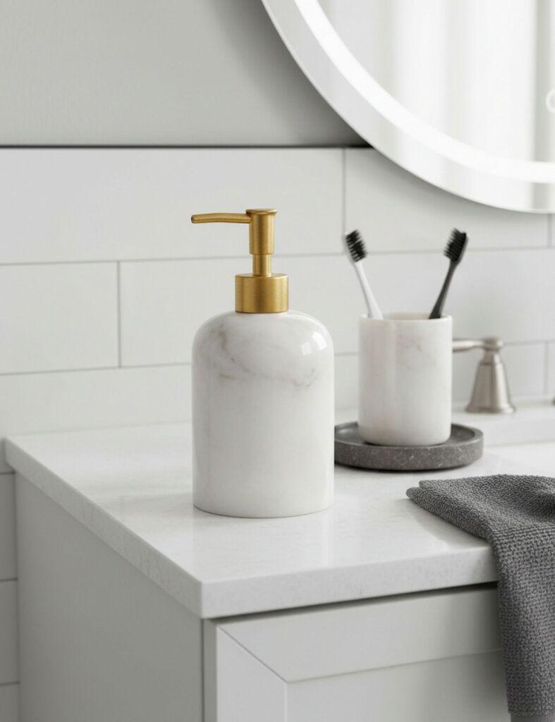 Aberto Design Dozer za sapun, Beli