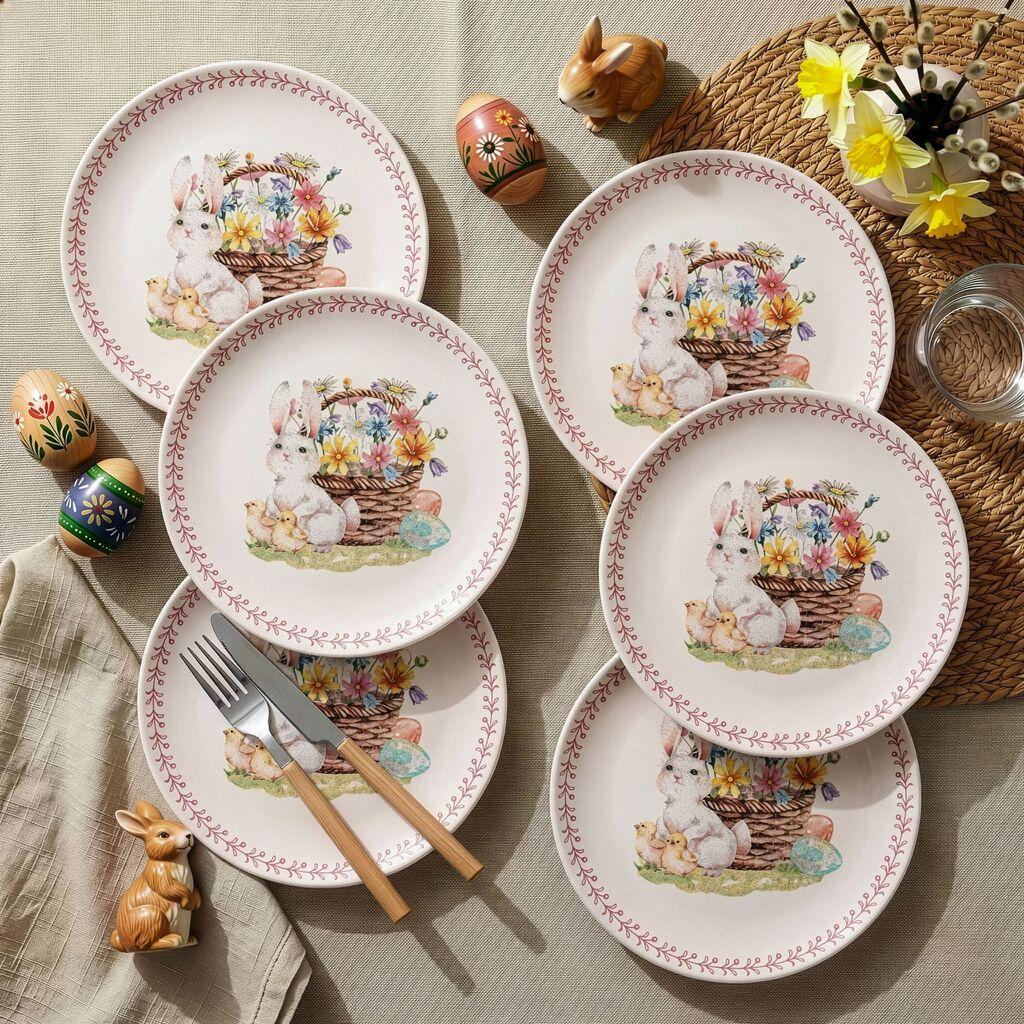 Hermia Set dezertnih tanjira, 6 komada, Šareni