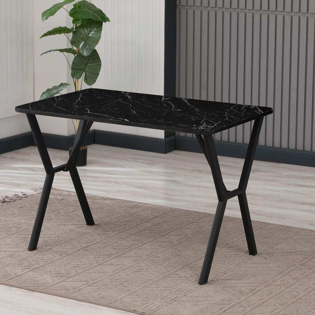 Hanah Home Trpezarijski sto Elma 110, 110 x 70 x 74 cm, Crna