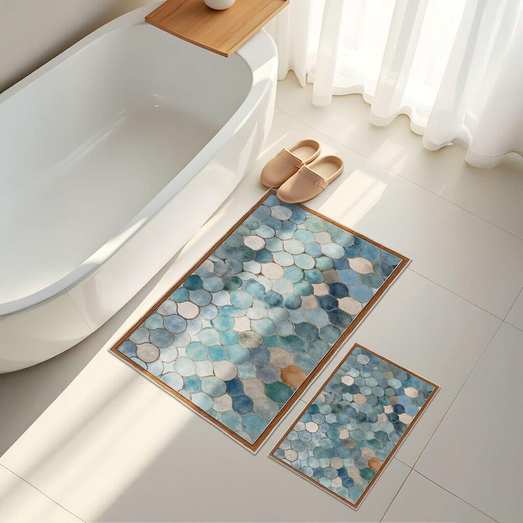 L'essentiel Maison Set prostirki za kupatilo Asr19, 2 dela, Plava