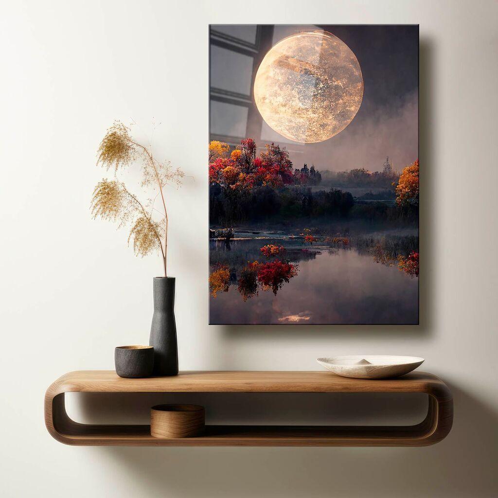 Wallity Dekorativna slika na kaljenom staklu, 50x70cm, Šarena