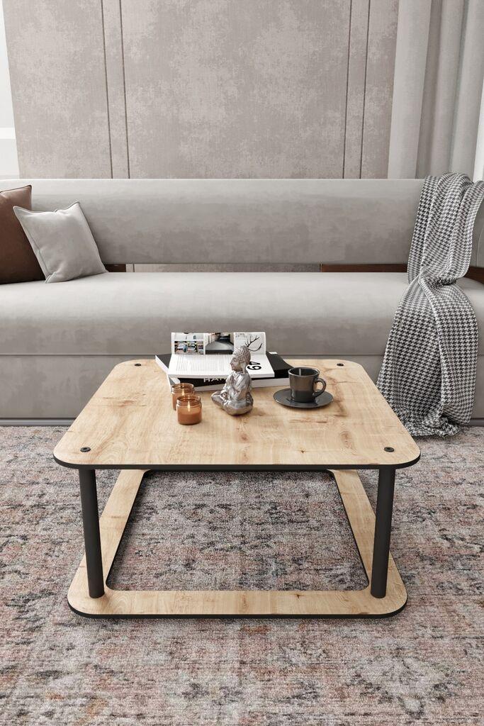Hanah Home Klub sto Hole Square, 70x38x70 cm, Krem