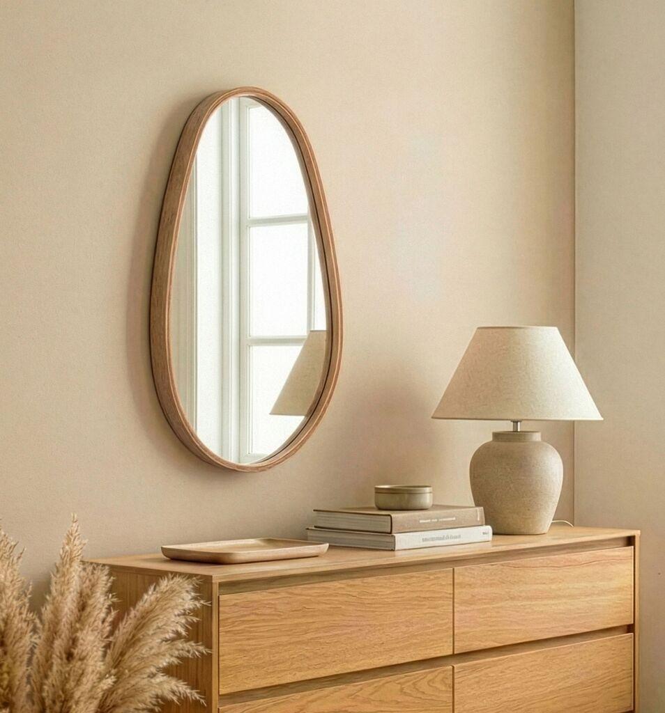 Hanah Home Ogledalo Pear, Hrast