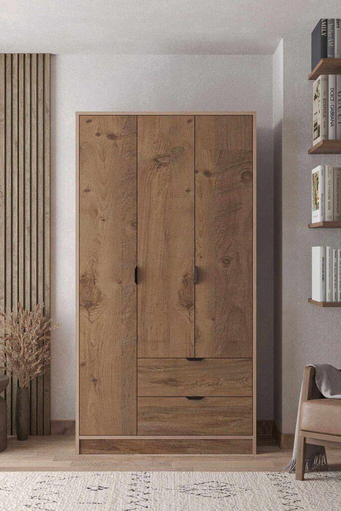 Hanah Home Ormar Arden 3, 97 x 182 x 44 cm, Boja bora