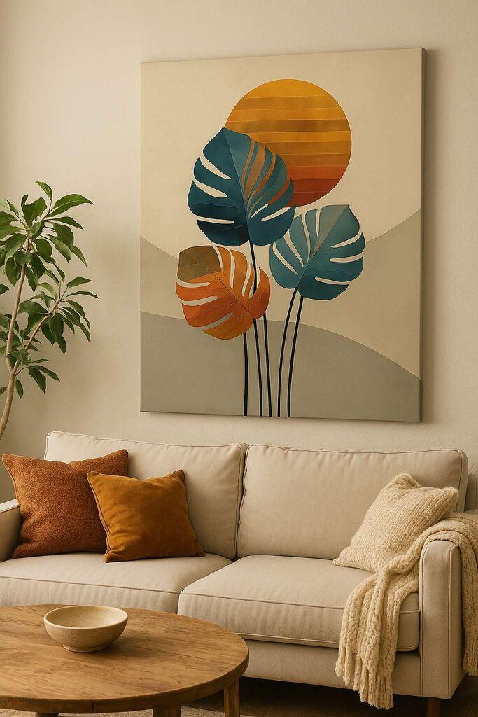 Wallity Dekorativna slika na platnu, 50x70cm, Šarena