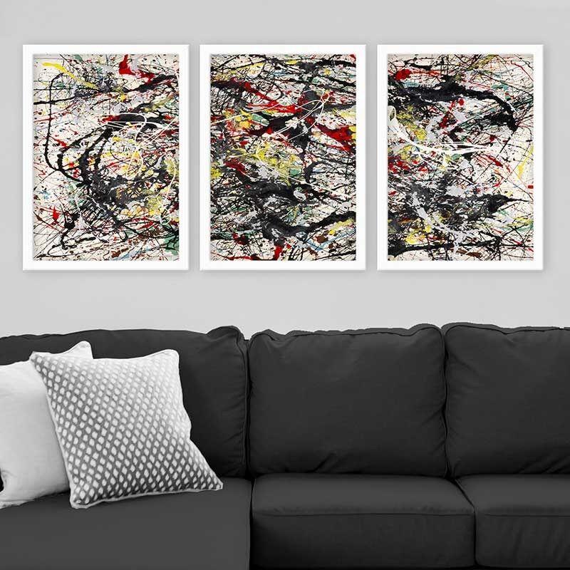 Wallity Set uramljenih slika 3BC_UN1438755097, 3 Dela