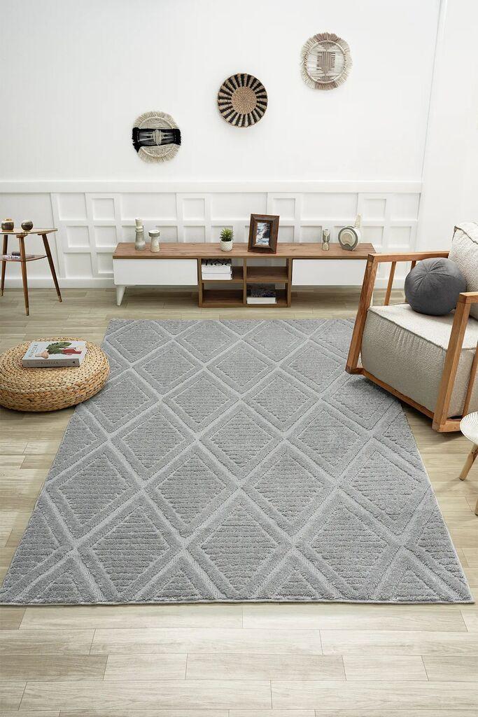 Conceptum Hypnose Tepih 0742B, Pravougaoni, 60 x 110 cm, Sivi
