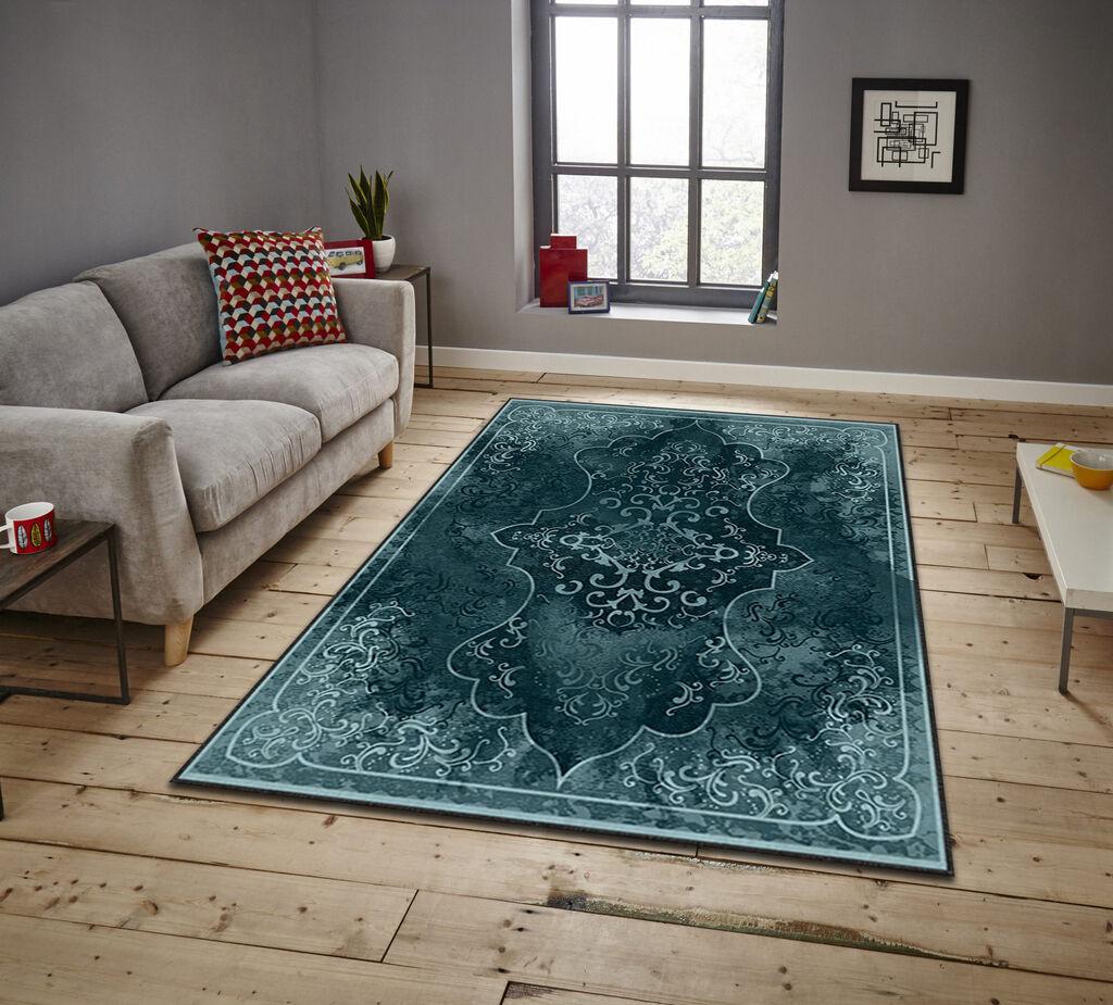 Conceptum Hypnose Tepih Asr Crpt-67, Pravougaoni, 100 x 140 cm, Tamnozeleni