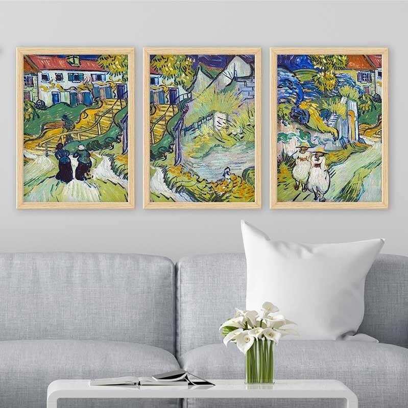 Wallity Set uramljenih slika 3NTC_UN3868302, 3 Dela