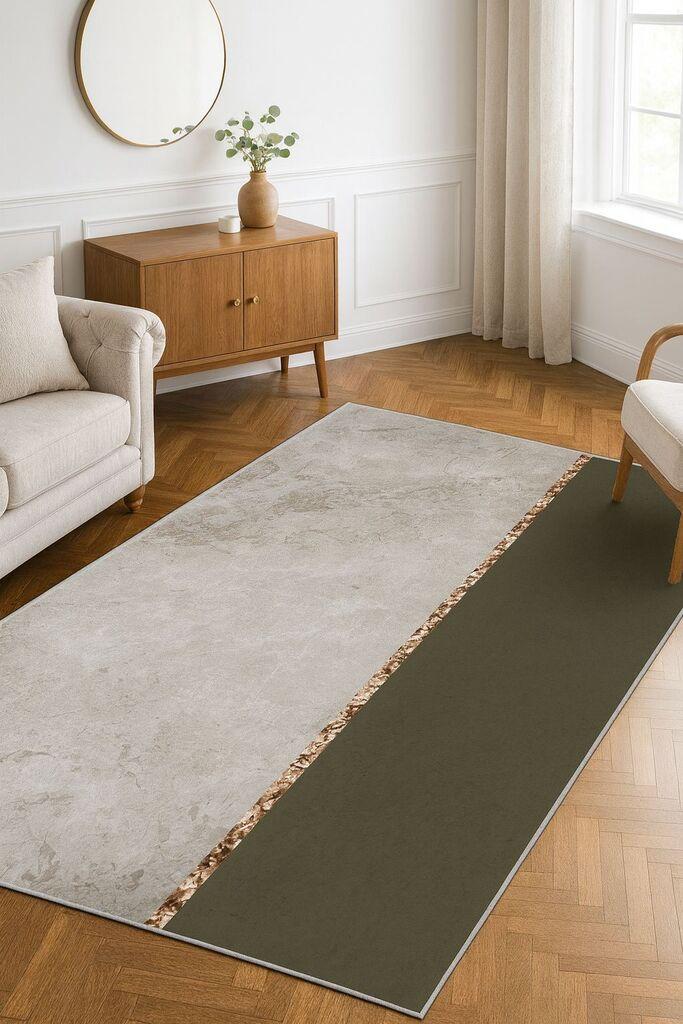 Conceptum Hypnose Tepih HM-CRP25-7, Pravougaoni, 80 x 140 cm, Krem-maslina