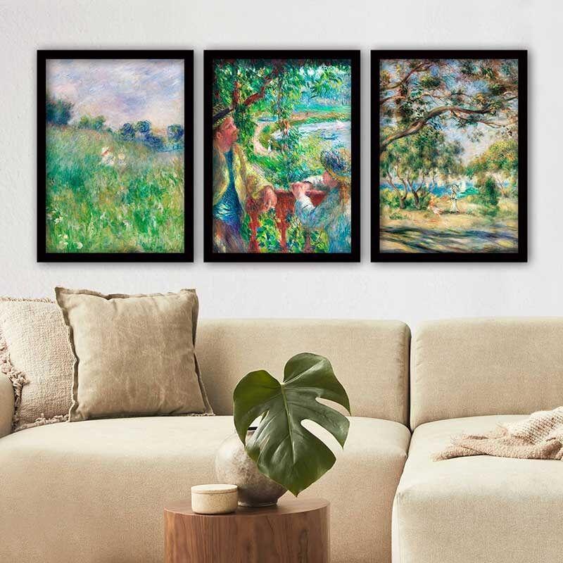 Wallity Set uramljenih slika 3SC_UN895095, 3 Dela