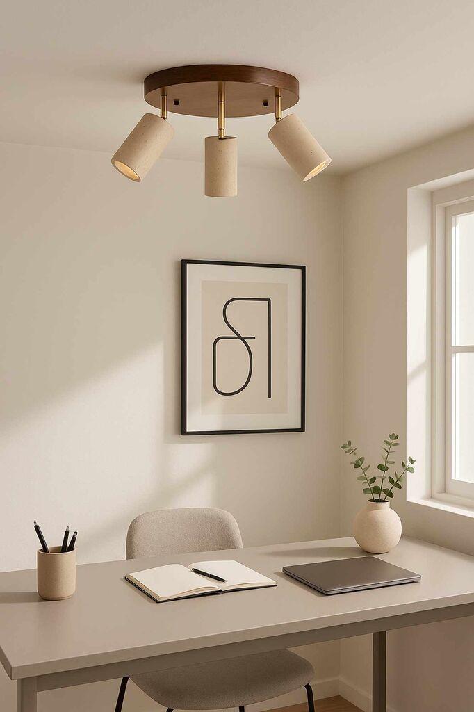 Opviq Luster Nur C, IP20, 3 x GU10 Max, 10W, Braon
