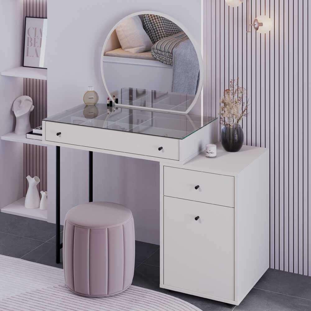 Hanah Home Sto za šminkanje Tmu-713-Vv-1, Beli