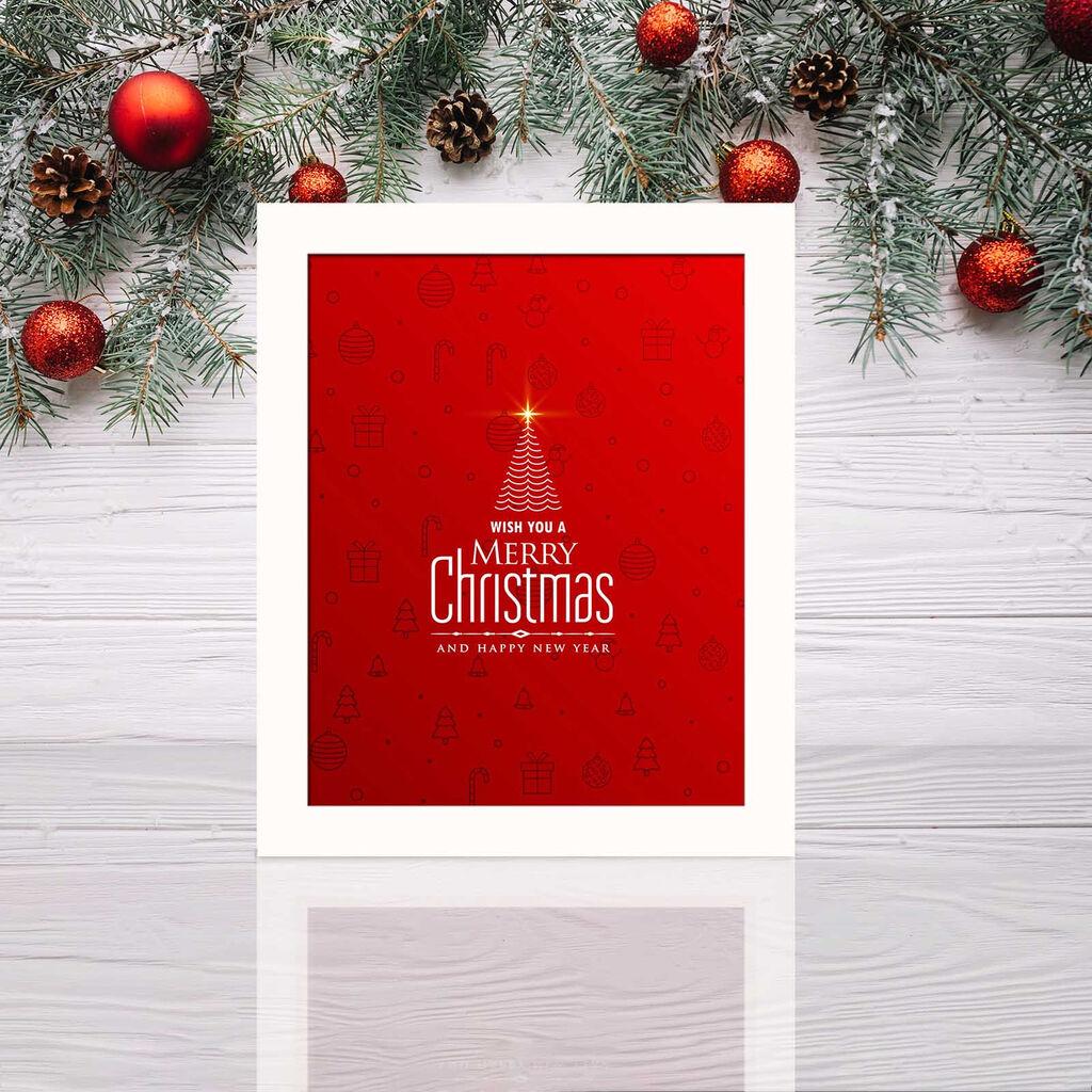 Wallity BCTNOEL 006 Dekorativna slika, 23.5x28.5cm