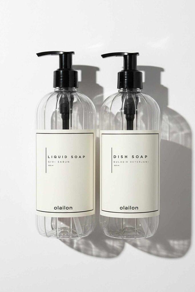 Aberto Design Set dozera za sapun, 2 komada, Providni