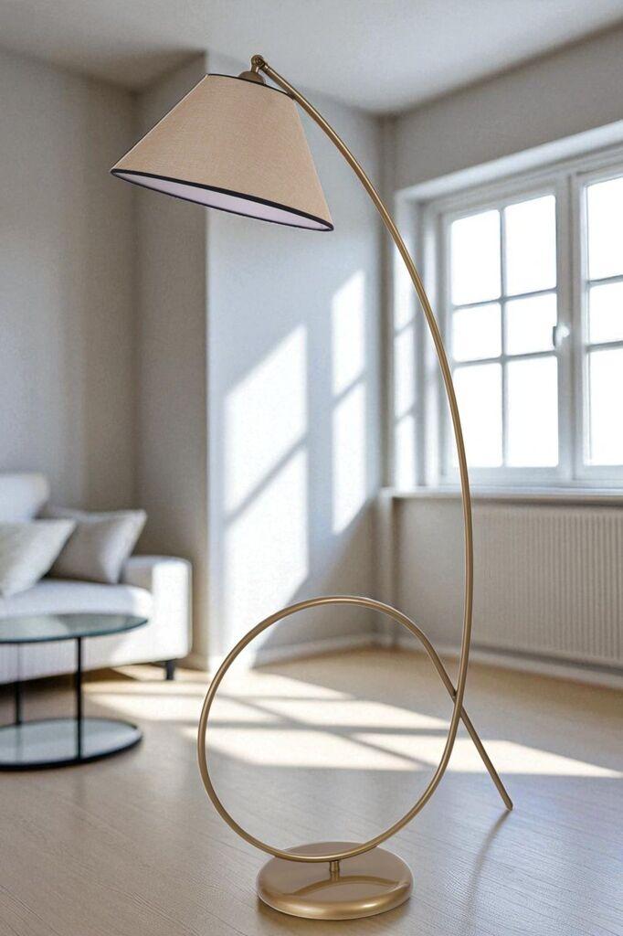 Opviq Podna lampa 8966-1, Zlatne boje