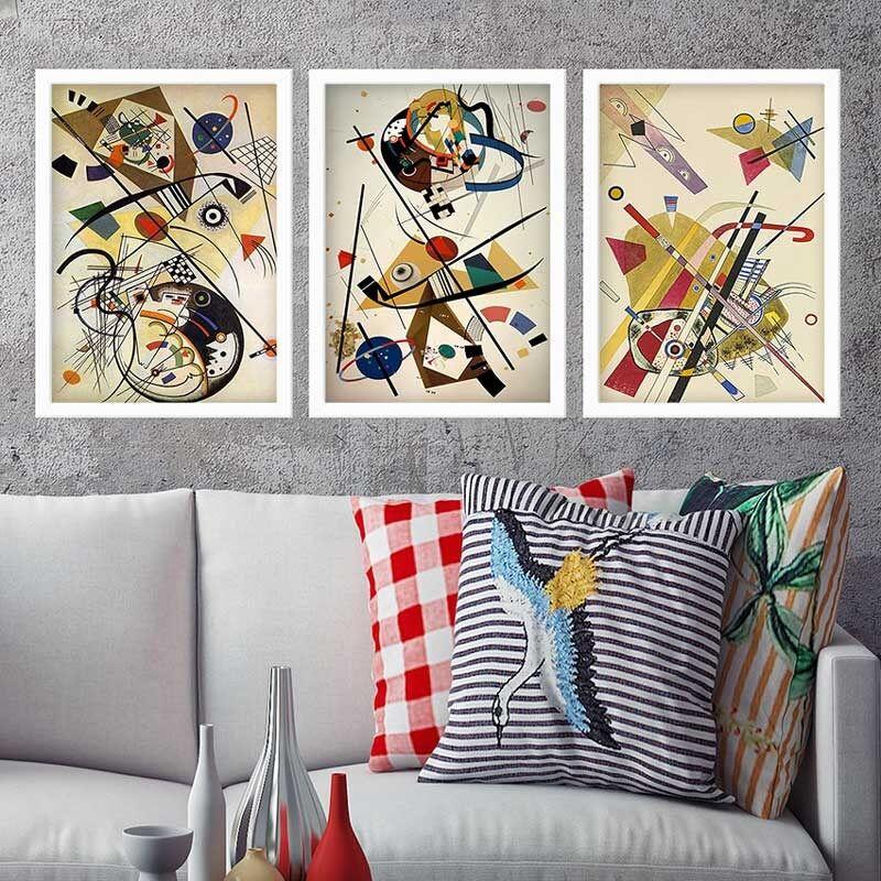 Wallity Set uramljenih slika 3BC_UN2962870, 3 Dela