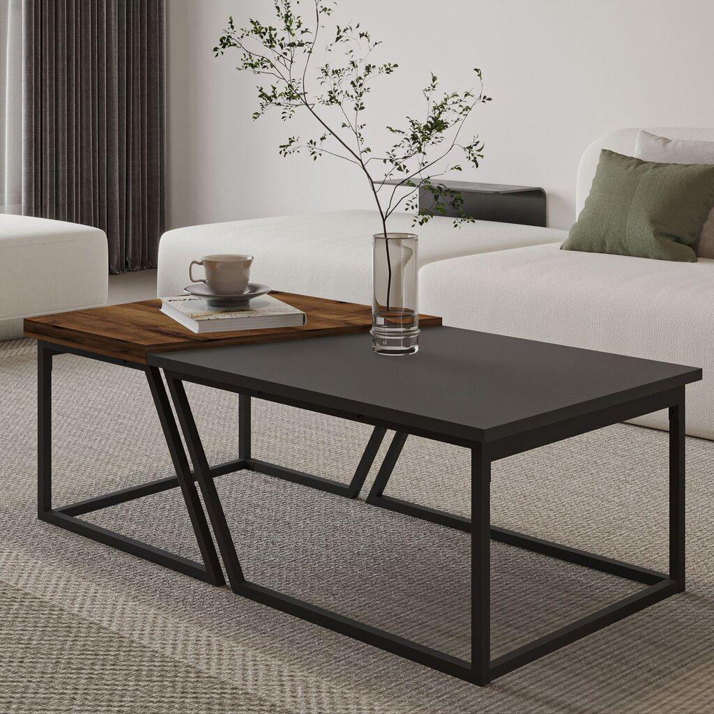 Hanah Home Set Stolova za dnevnu sobu Verona P0024623, Antracit
