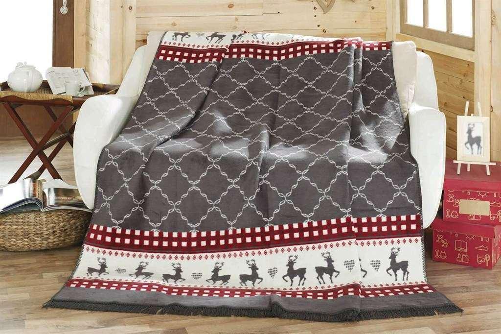 L'essentiel Maison Ćebe za francuski krevet, 60% pamuk, 30% akril, 10% poliester, 180 x 220 cm
