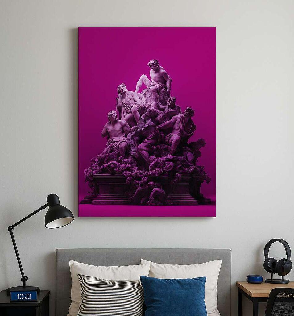 Wallity Dekorativna slika na platnu, 50x70cm, Šarena