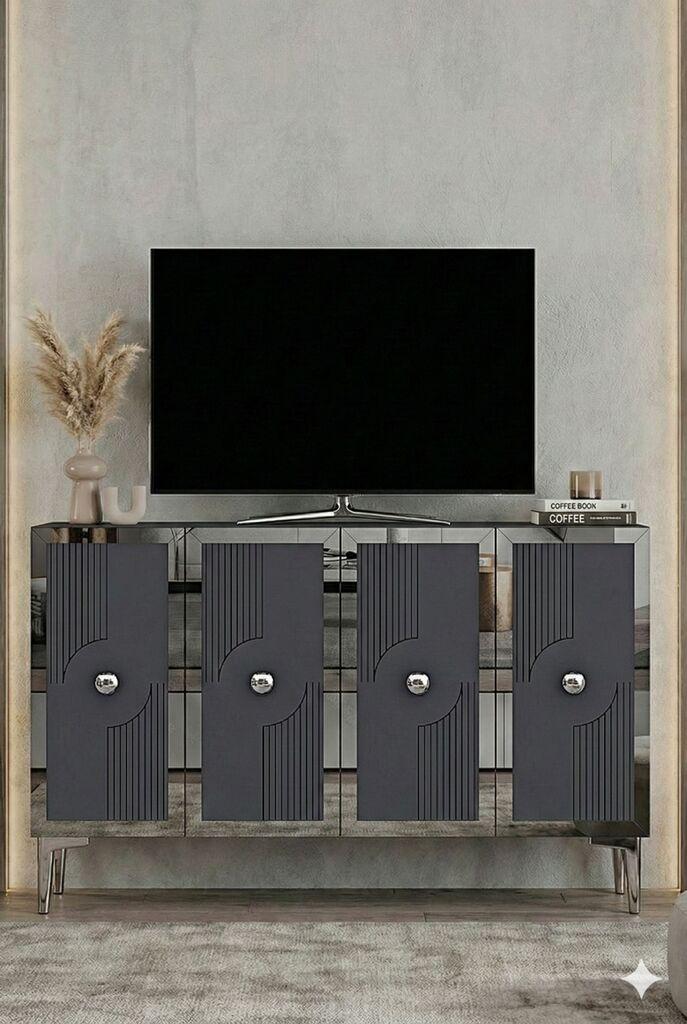 Hanah Home Komoda, 120x79x32cm, Antracit