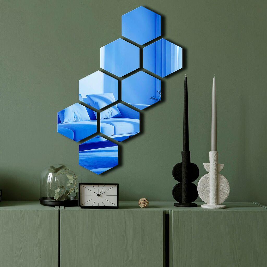 Wallity Ogledalo Ozgl525, 44x60 cm, Plavo