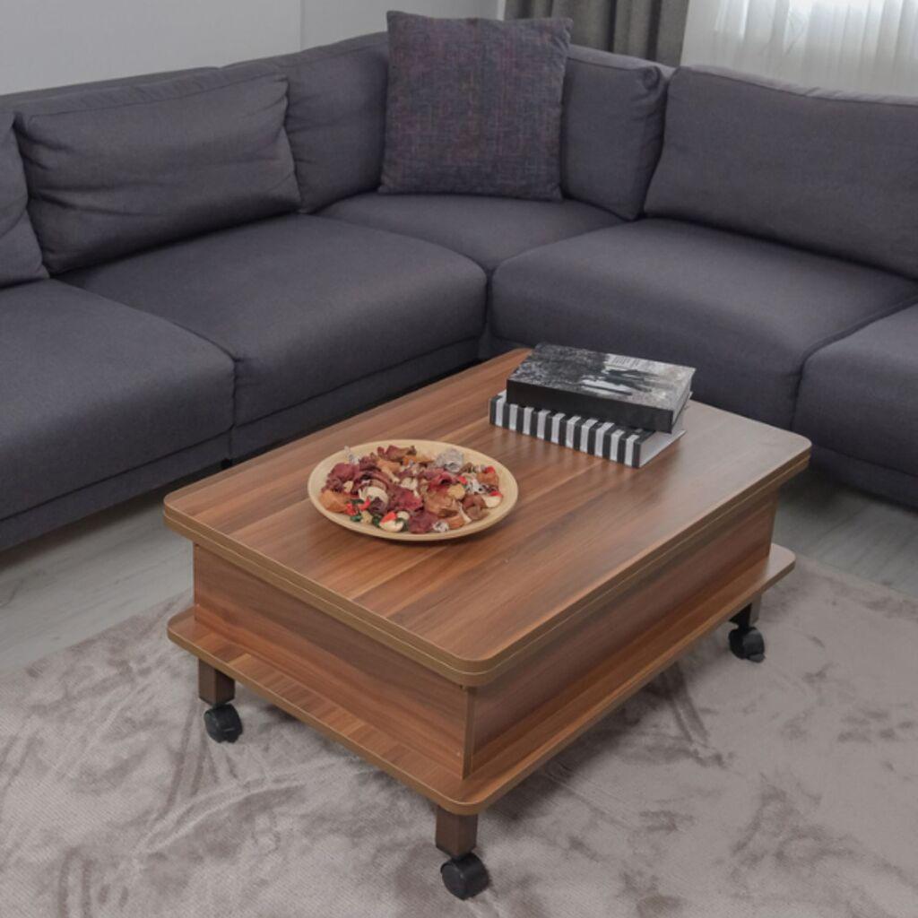 Hanah Home Sto za dnevnu sobu Dy Adt 90x40x60 cm, Braon