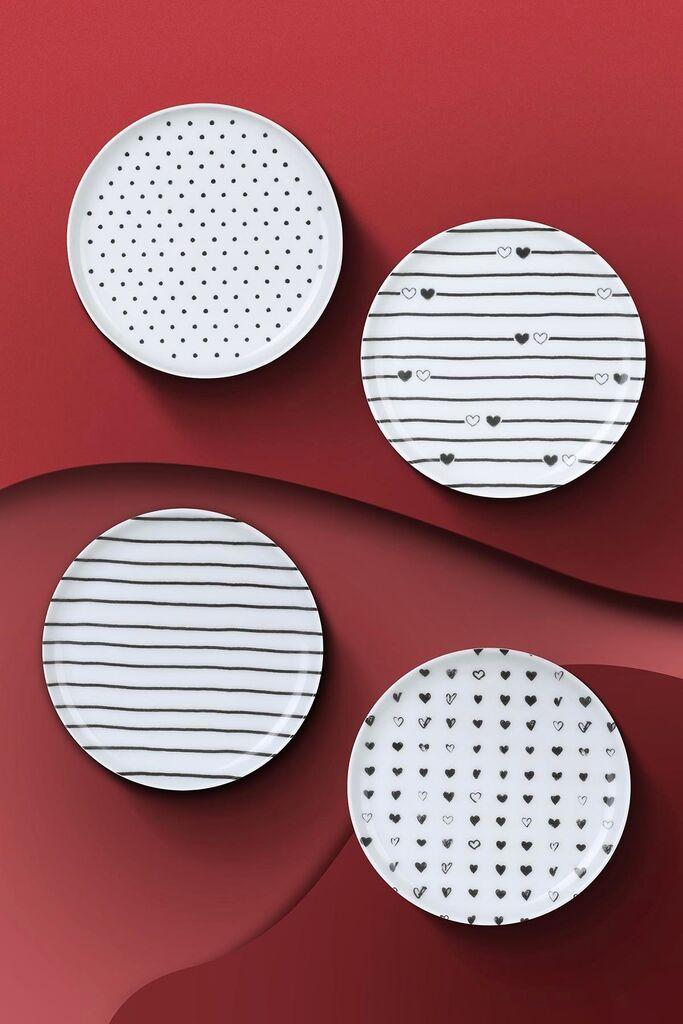 Hermia Servisni set za kolače, 4 komada, Beli