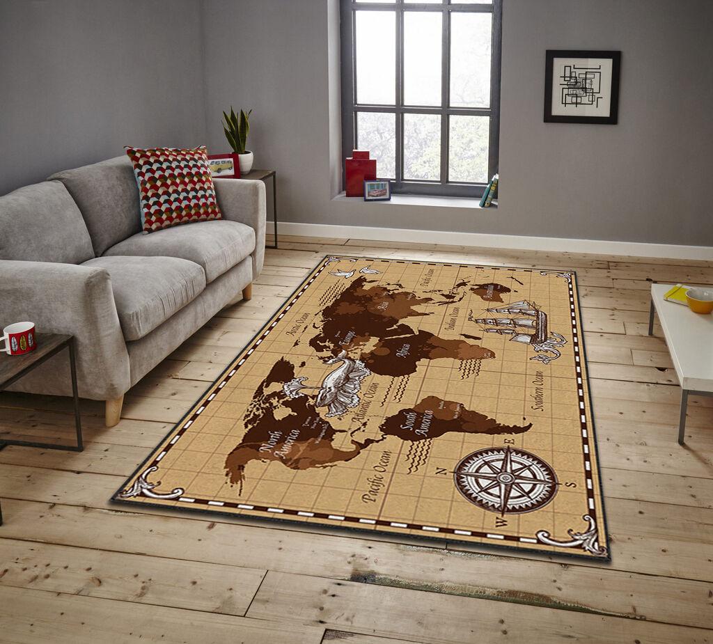 Conceptum Hypnose Tepih Asr Crpt-46, Pravougaoni, 120 x 180 cm, Smeđi