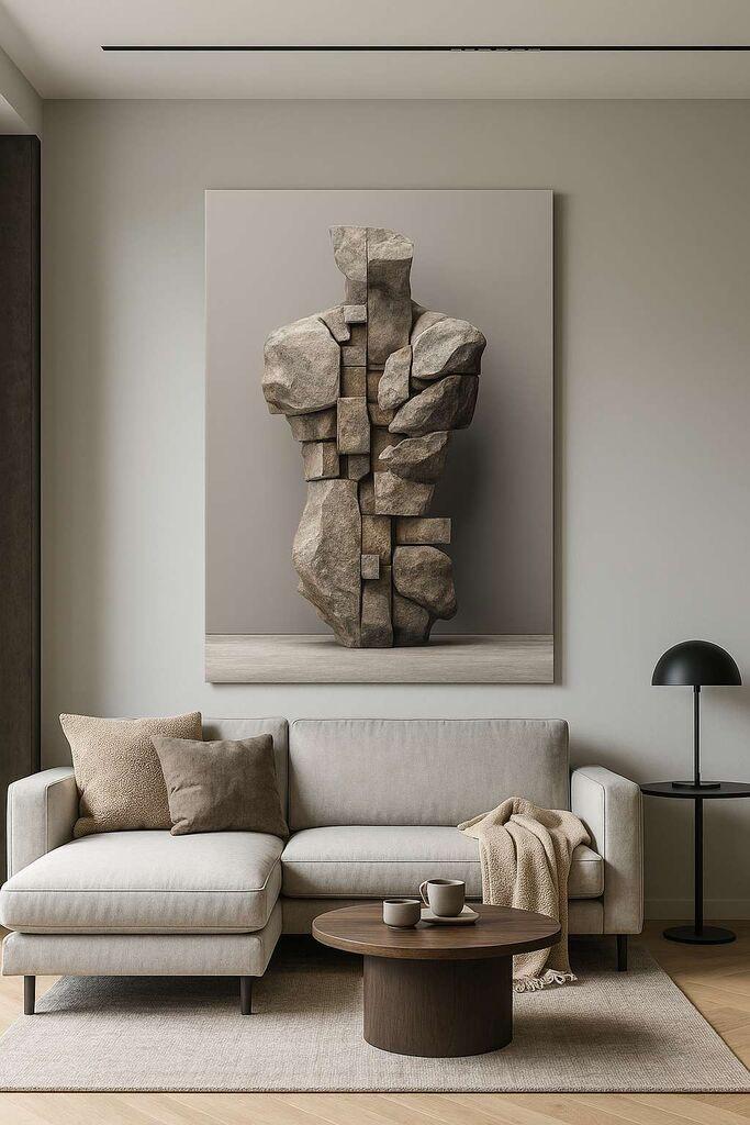 Wallity Dekorativna slika na platnu, 70x100cm, Šarena