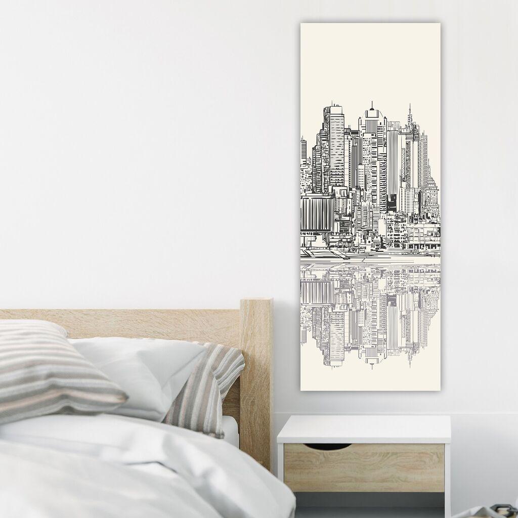 Wallity Dekorativna slika na platnu, 30x80cm, Šarena