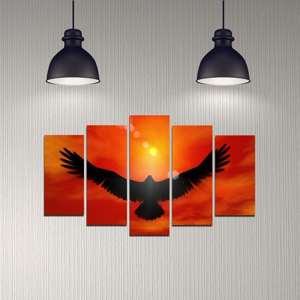Wallity Set Slika 5DMDF-37, 5 Delova
