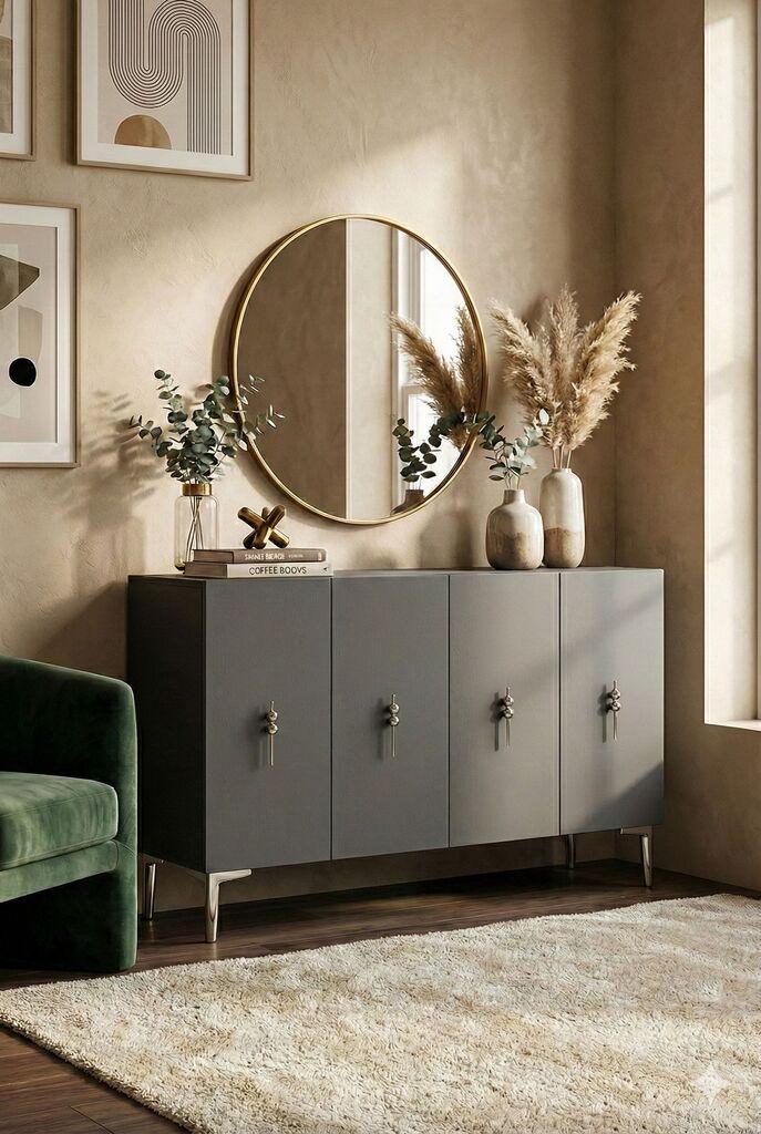 Hanah Home Komoda, 120x79x32cm, Antracit