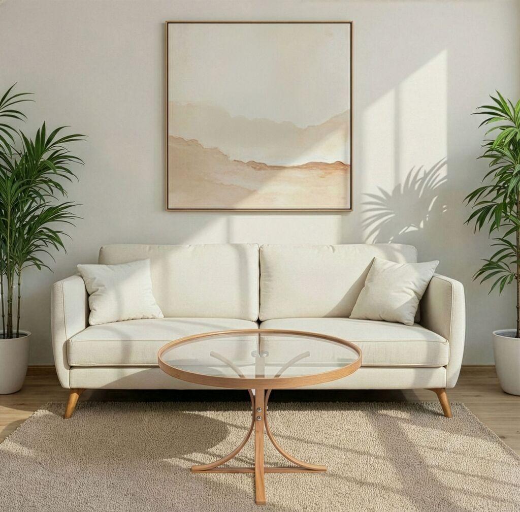 Hanah Home Sto za dnevnu sobu Boston, 80x47x80 cm, Smeđi